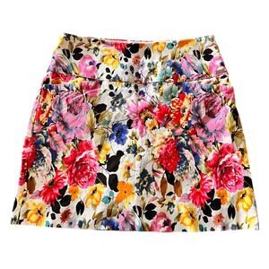 Size Large Womens Golf S.C. & Co Skorts Golf Pickleball Outdoors Floral  NWOT